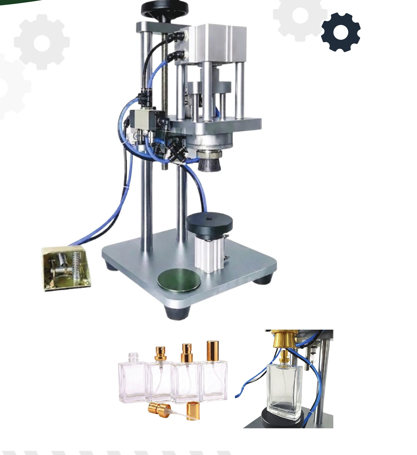 مكبس بخاخ زجاج عطور (نصف اوتوماتيك)